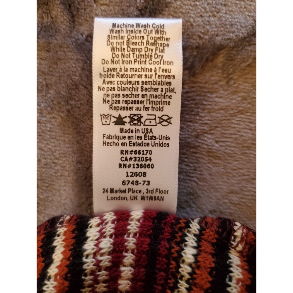Project Social T Women's Lomg Sleeve Henley Striped XSmall Made In The USA - Picture 6 of 8